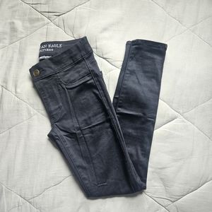 AMERICAN EAGLE Black Extreme Legging Cotton Lyocell Blend 00 AE